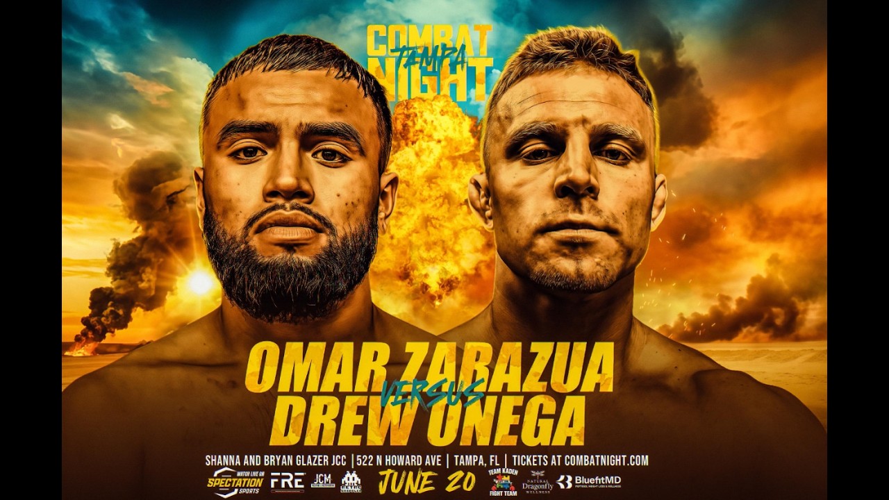 Drew Onega vs. Omar Zarazua - Combat Night Tampa background