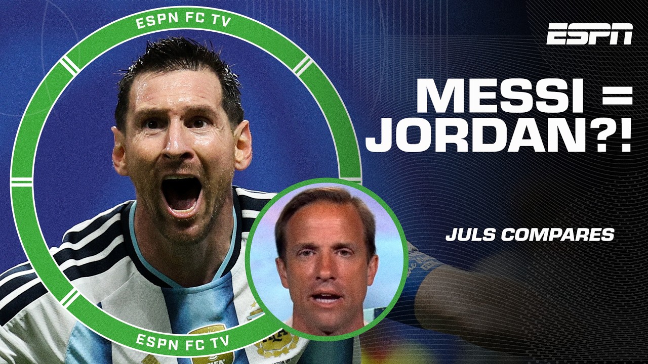 Messi = Michael Jordan and Ronaldo = LeBron James?! đ Juls makes some NBA comparisons! | NBA Today background