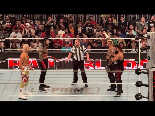 Cody Rhodes & Roman Reigns vs Jacob Fatu & Solo Sikoa FULL MATCH - Bad Blood background
