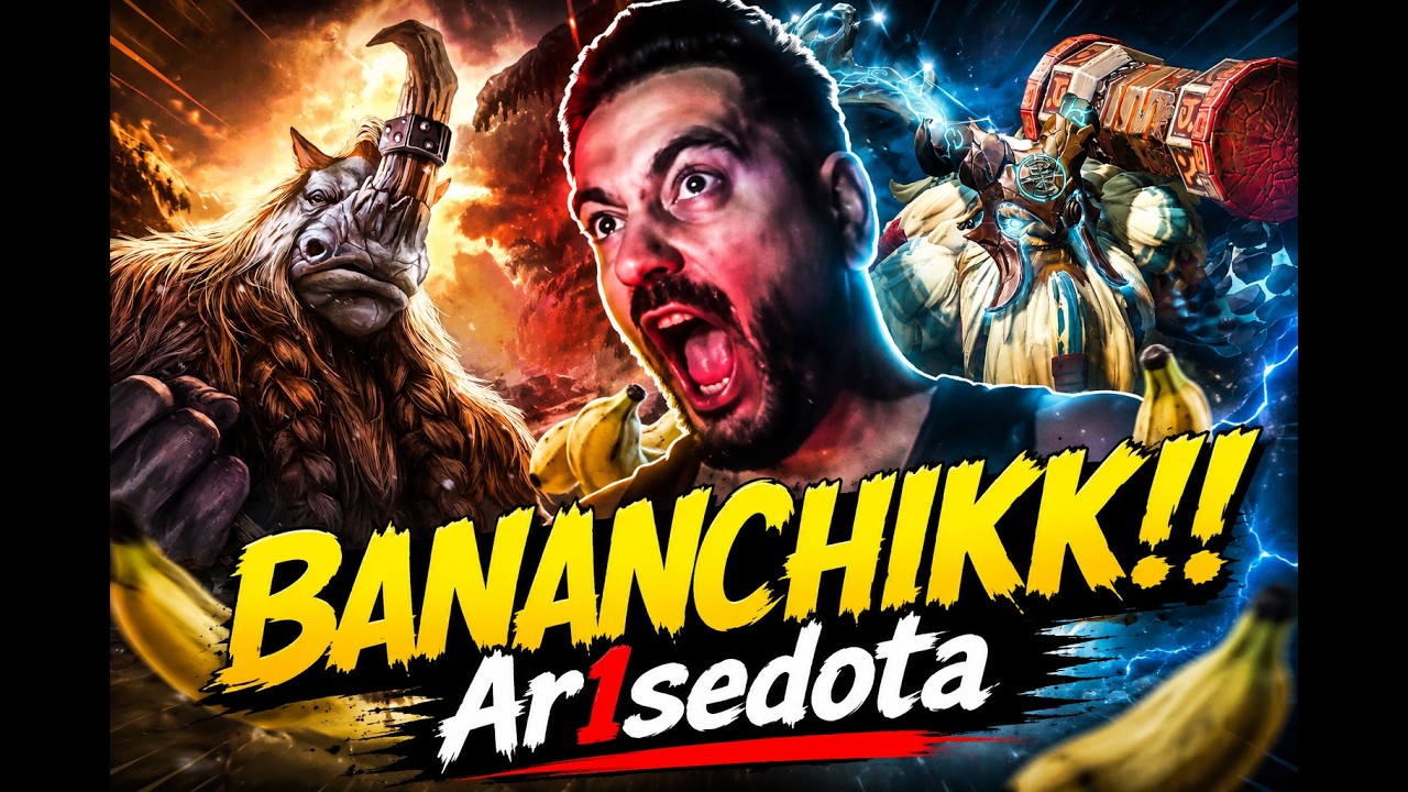 🧠 10,000 IQ Wombo Combos by Ar1se (Earthshaker + Magnus) Hard Plays Hard Games Dota 2 Highlights ! background