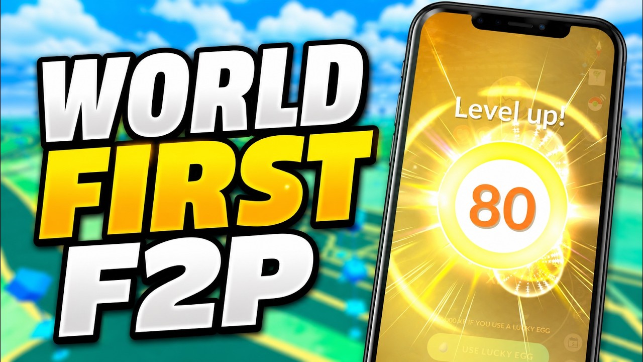 WORLD FIRST FREE-TO-PLAY LEVEL 80 in Pokémon GO? background