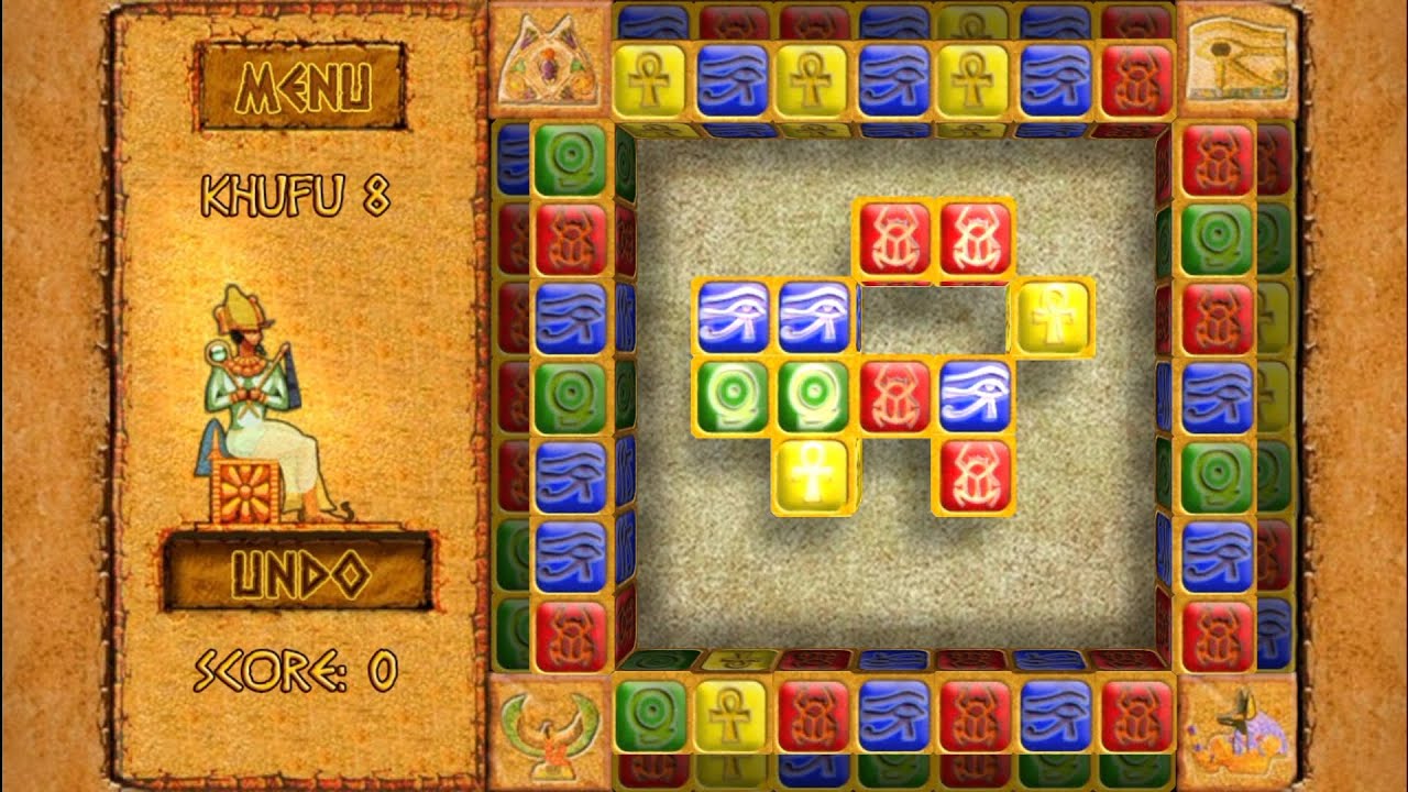 Brickshooter Egypt (-by Playrix Games) - offline match 3 block puzzle game for Android - gameplay. background