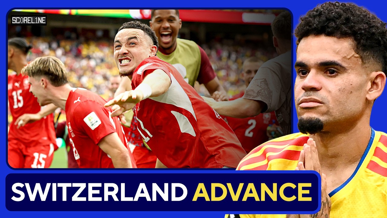 Switzerland KNOCKOUT Colombia in Penalties to advance to World Cup Quarterfinal background