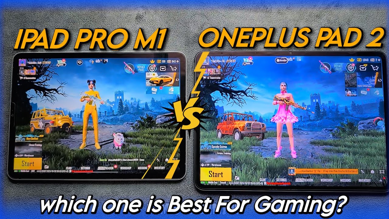 iPad Pro M1 Vs OnePlus Pad 2 PUBG Test Comparison Full | Buy Or Not For PUBG? | Best iPad For PUBG backdrop
