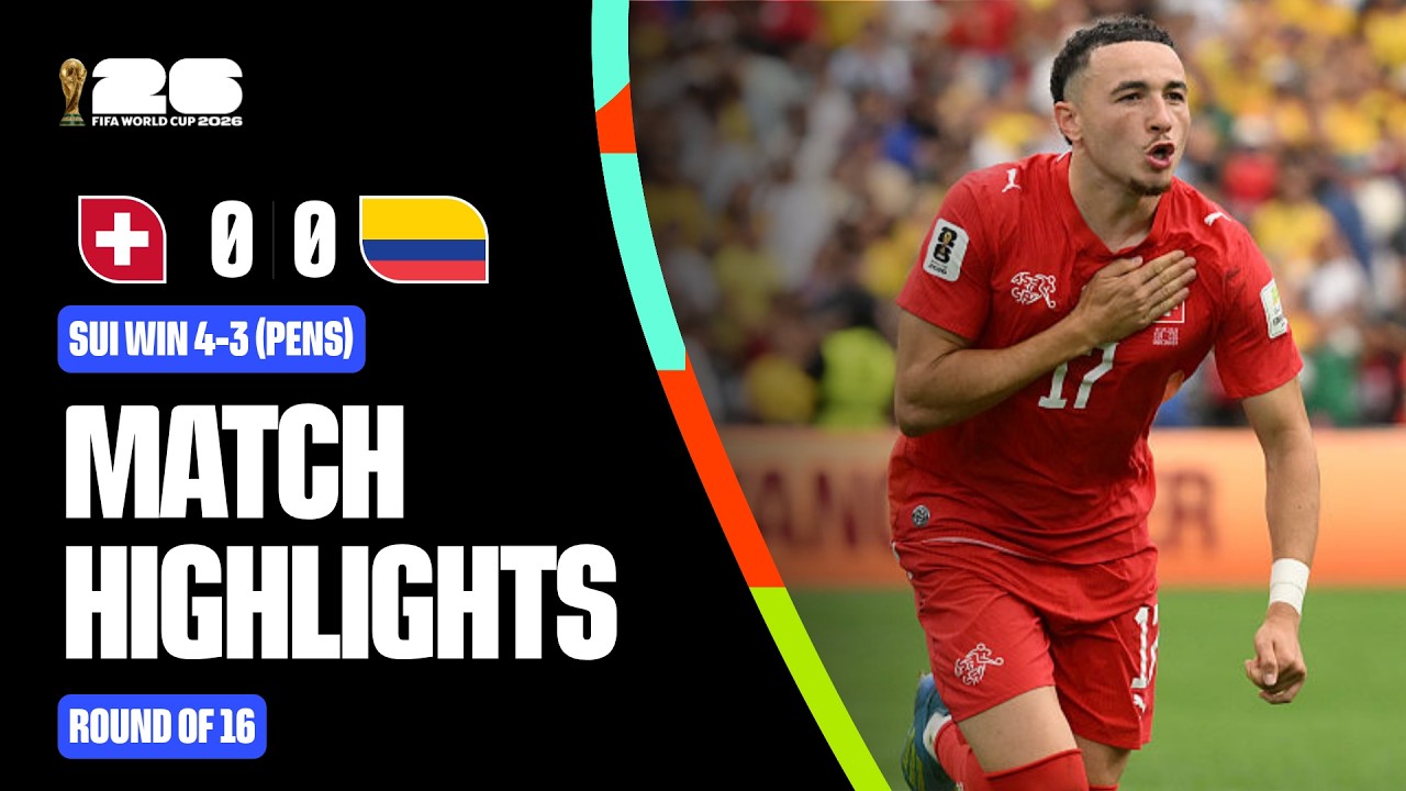 Highlights | Switzerland (4)0-0(3) Colombia background
