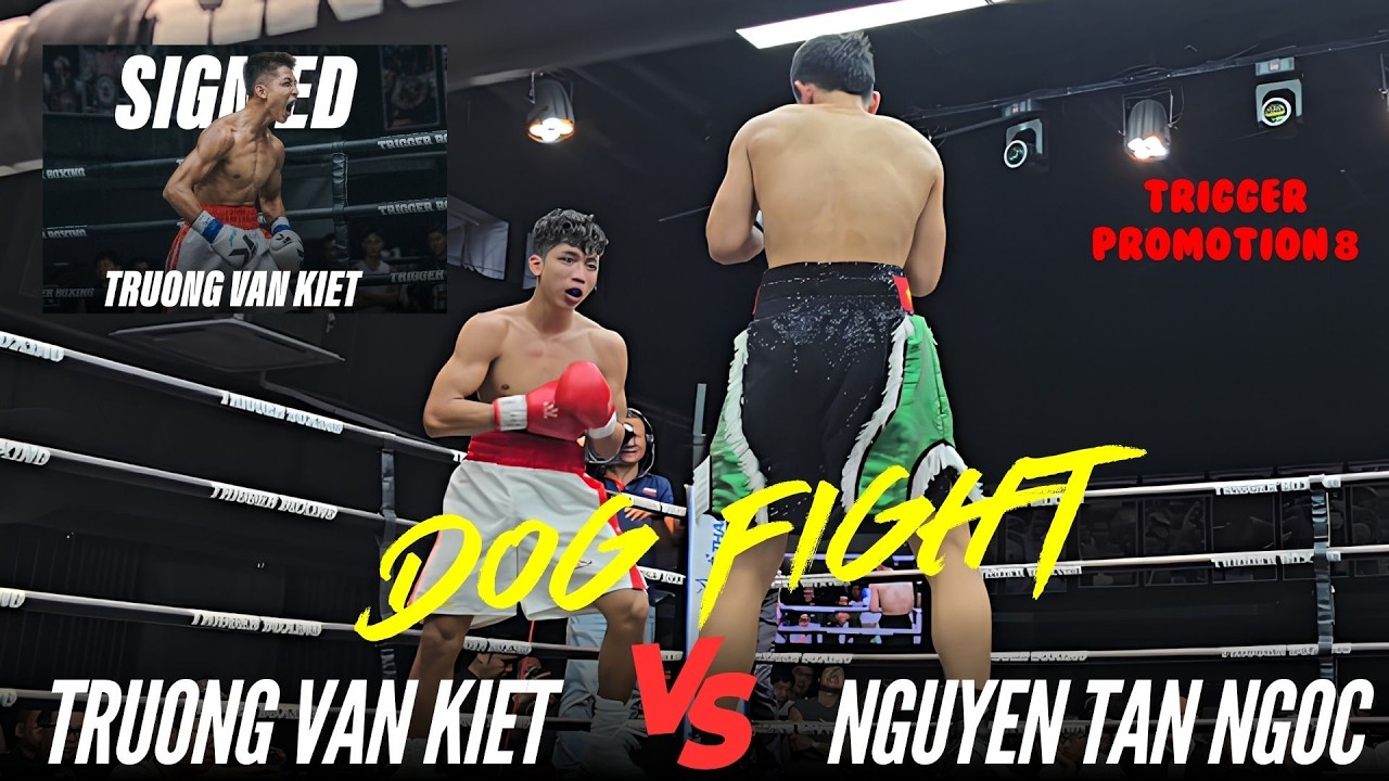 TÀI NĂNG TRẺ TRỖI DẬY! Trương Văn Kiệt xuất sắc đánh bại đối thủ Nguyễn Tấn Ngọc tại Trigger Boxing background