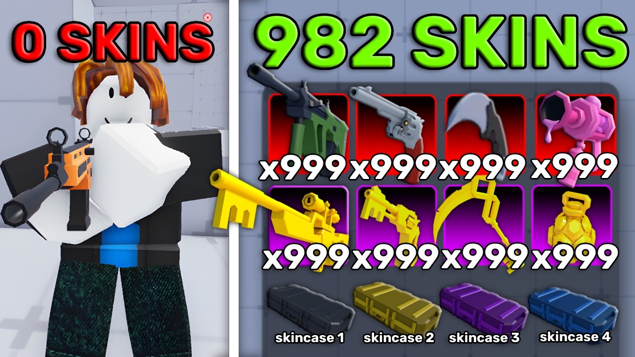 Buying EVERY SKIN as a NOOB in Roblox Rivals! background