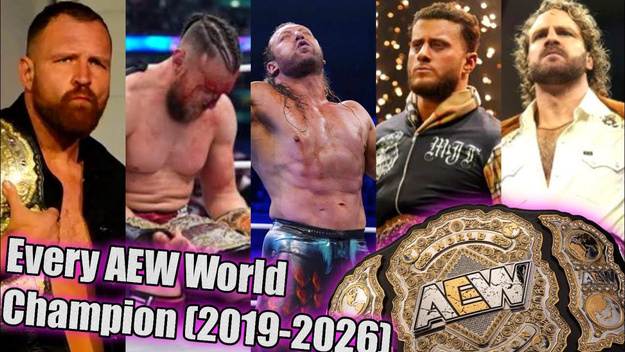 Every AEW World Champion (2019-2026) background