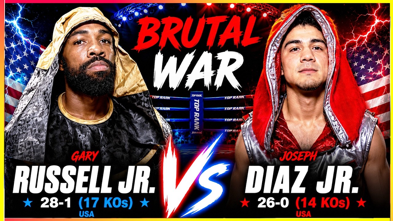 BRUTAL WAR That Shocked The World | Gary Russell Jr. vs Joseph Diaz Jr. background