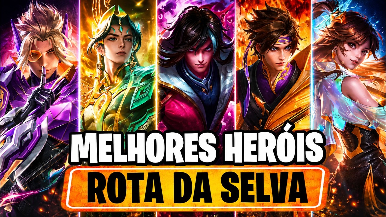 TIER LIST DOS MELHORES HERÓIS DA SELVA NO HONOR OF KINGS | JULHO 2026 background
