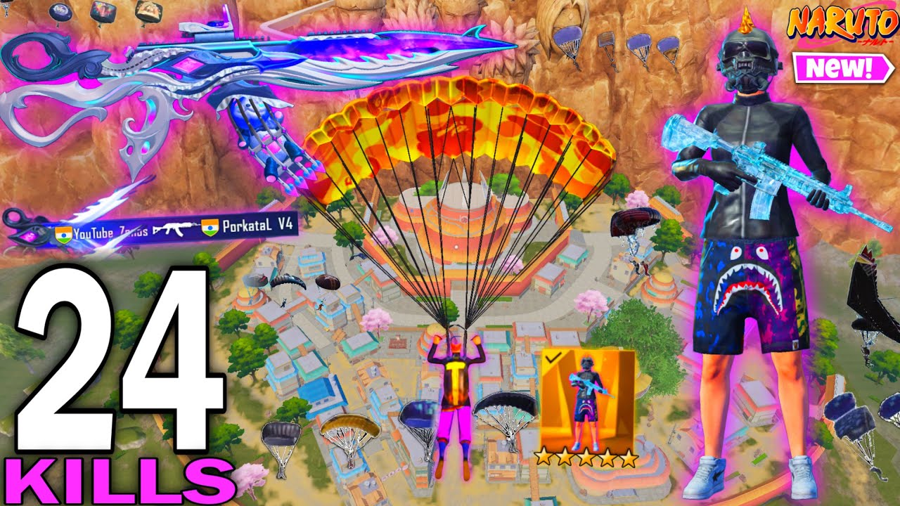 SOLO VS SQUAD!š± THIS NEW MODE is NEXT LEVELāINSANE WORLD RECORD!š„Pubg Mobile NARUTO MODE background