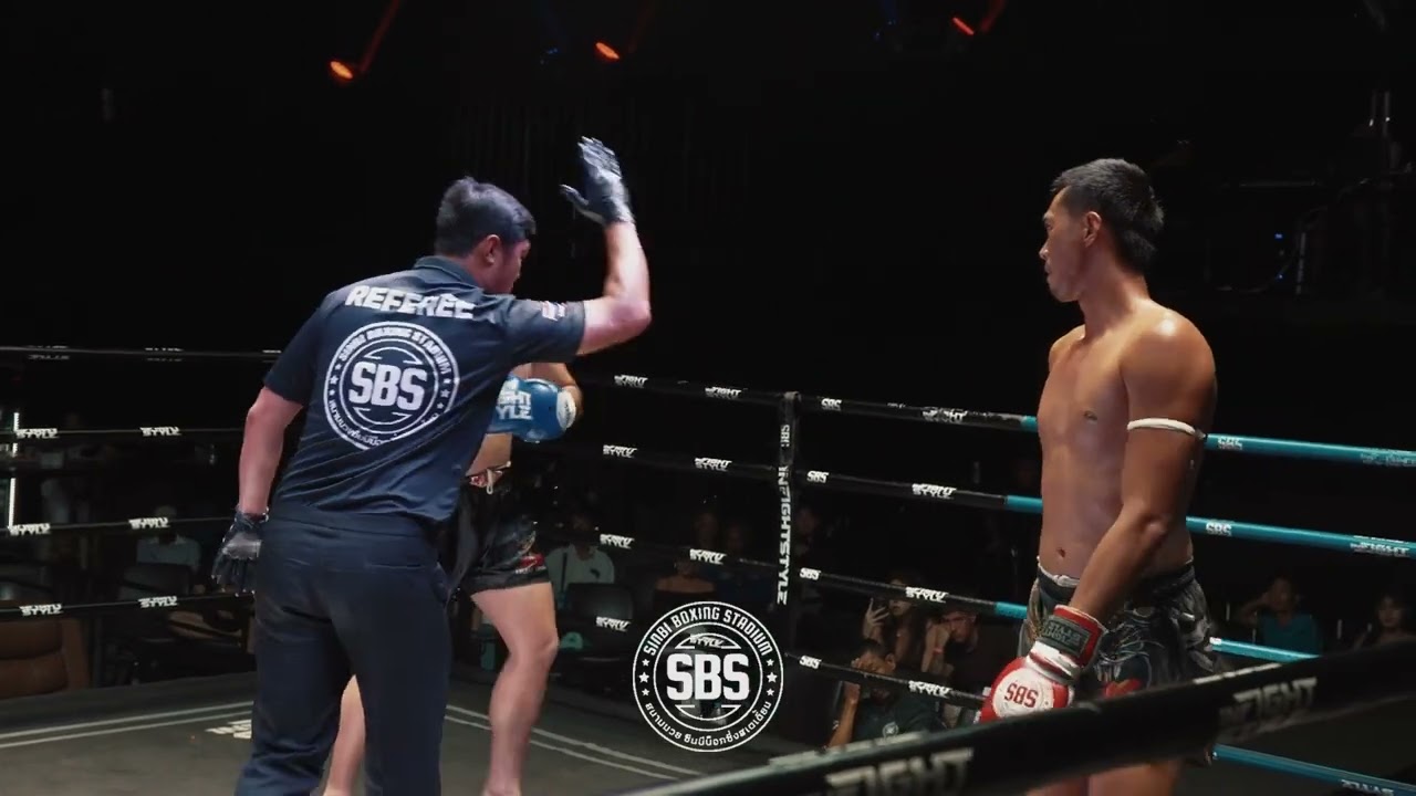 🎬 KRU NEUNG SINBI MUAY THAI vs SMARTDA KANGAROO MUAY THAI | TKO R2 | Sinbi Fight Night 8 July 2026 background