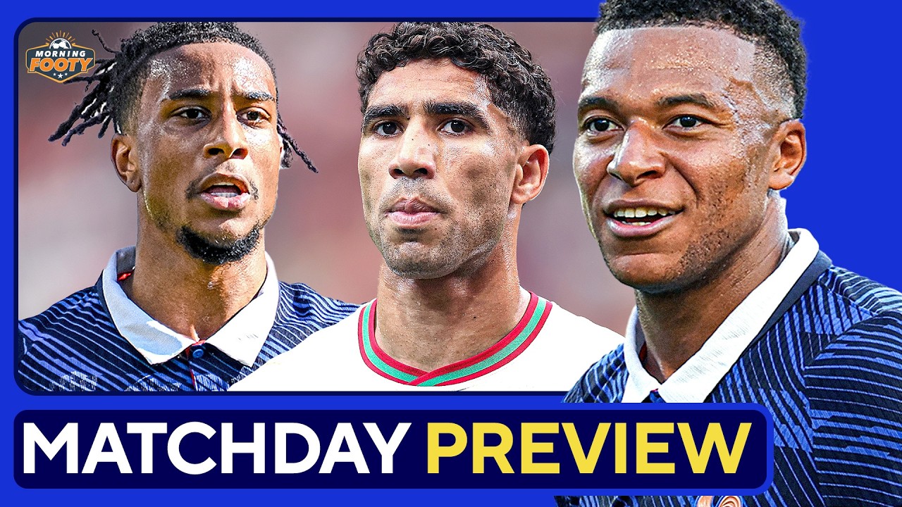 THE REMATCH IS TODAY! | France vs. Morocco World Cup Quarterfinal PREVIEW | 🇫🇷 v 🇲🇦 background