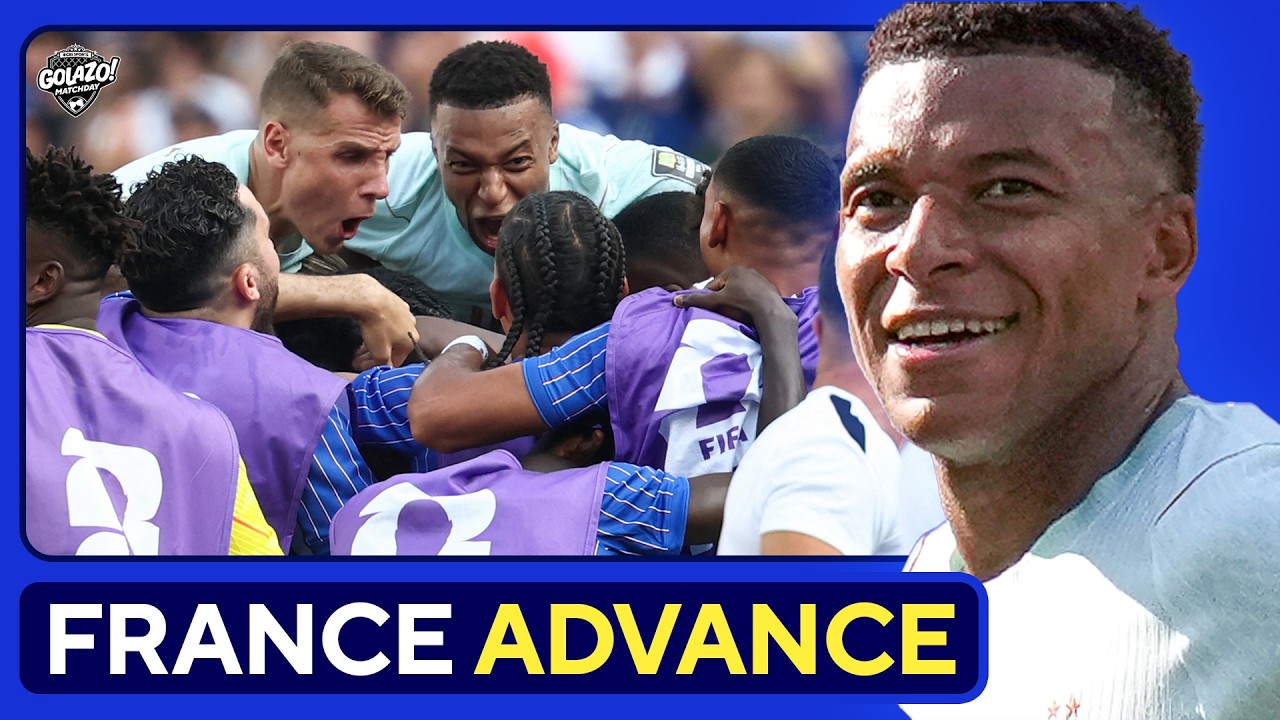 Mbappe STARS as France advance to World Cup SEMIFINALS after win vs. Morocco background