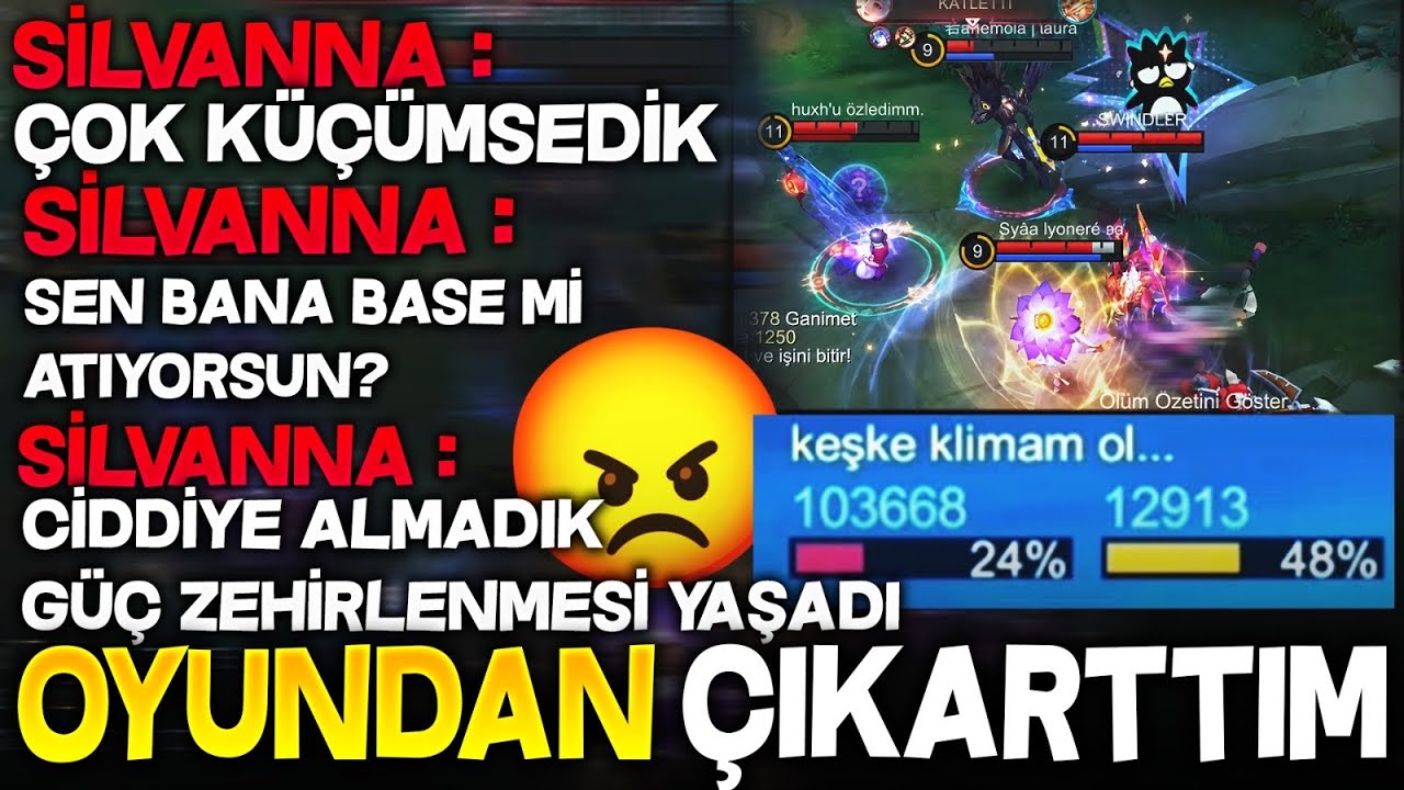 ELEMANA YÜZ VERDİK DEDİ ! BRONZ ALDIRIP OYUNDAN ÇIKARTTIM - Mobile Legends background