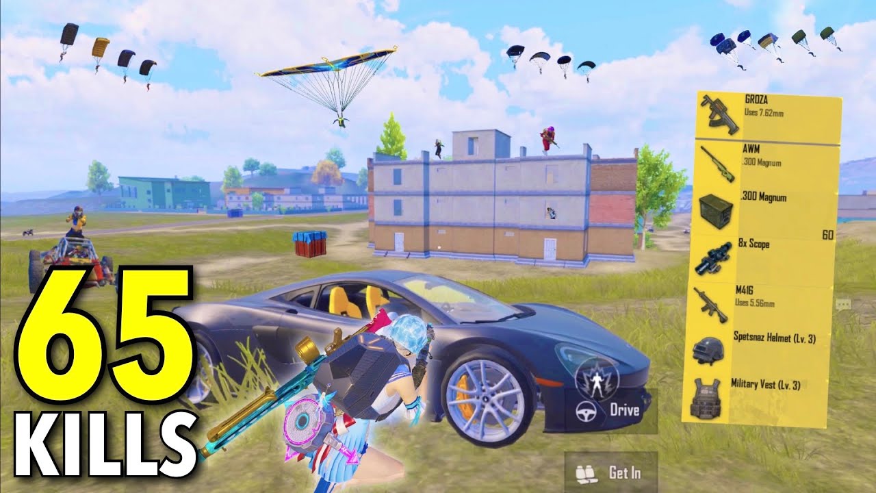 65 Killsπ±I STARTED GAME with INSANE LOOTπPUBG Mobile background