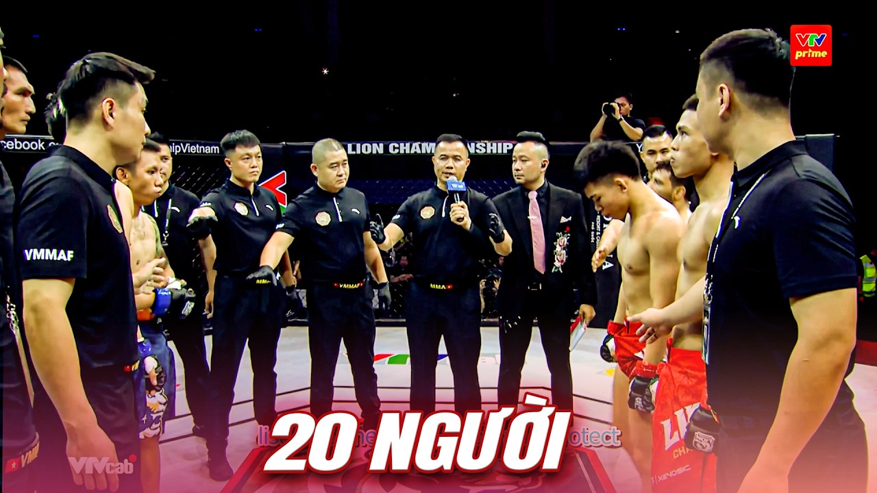 Lần đầu tiên trong lịch sử MMA Việt có sự xuất hiện của 20 người trong LỒNG BÁT GIÁC ở MỘT TRẬN ĐẤU background