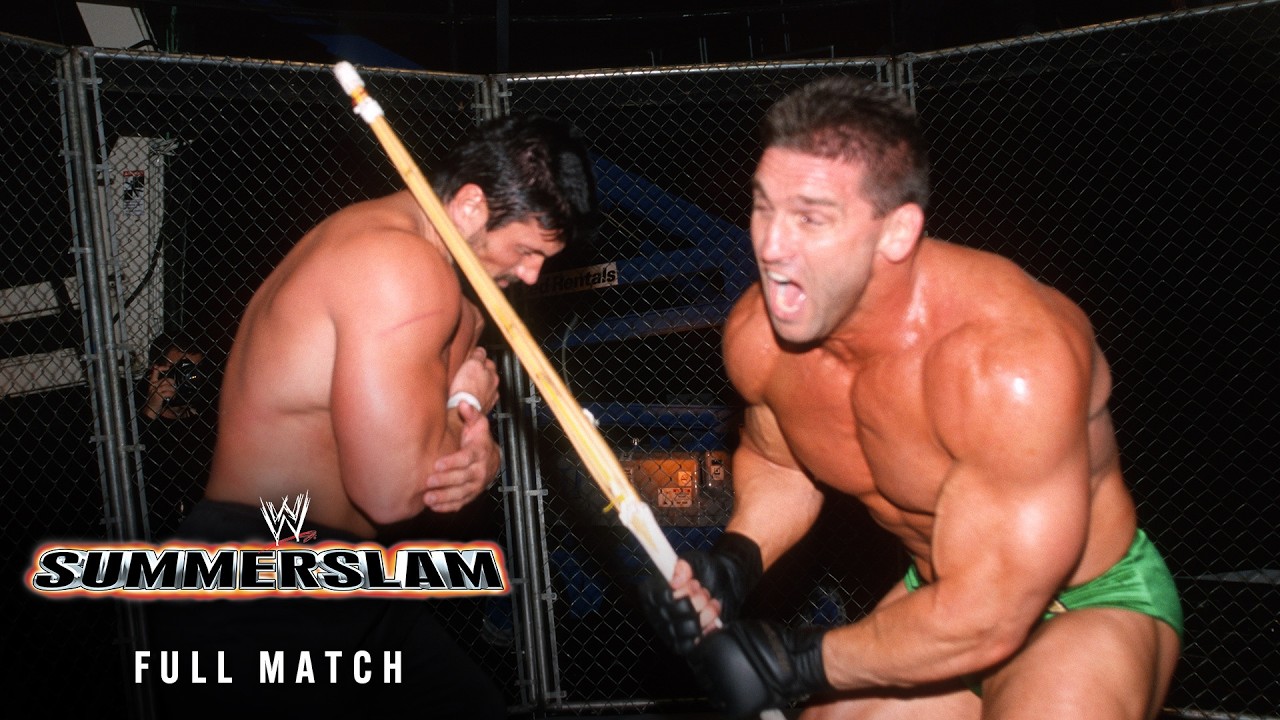 FULL MATCH: Ken Shamrock vs. Steve Blackman | Lion’s Den Weapons Match: SummerSlam 1999 background