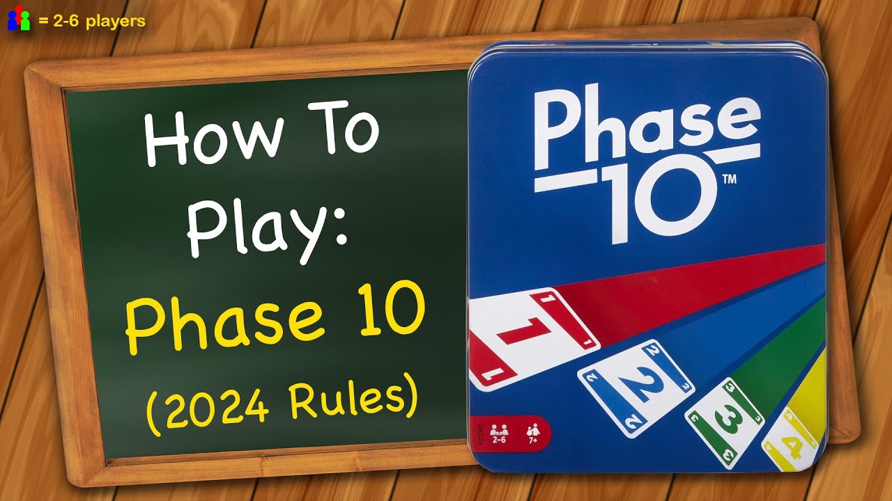 How to play Phase 10 (2024 Rules) background