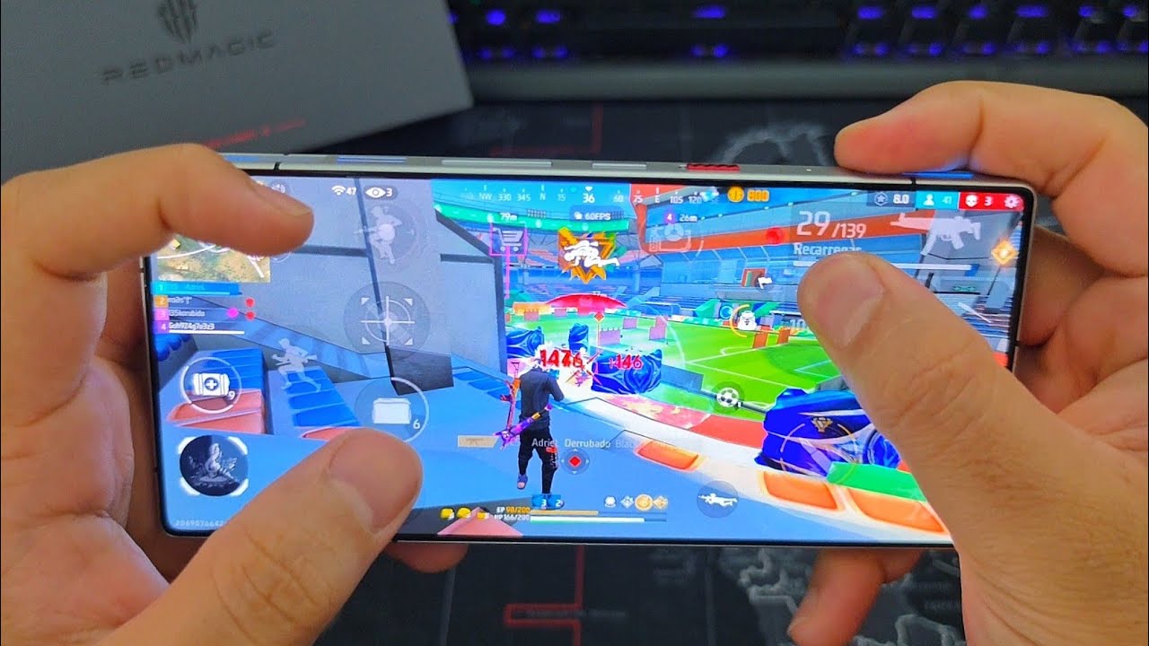 PRIMEIRA GAMEPLAY NO REDMAGIC 11S PRO FREE FIRE 🔥📱 background