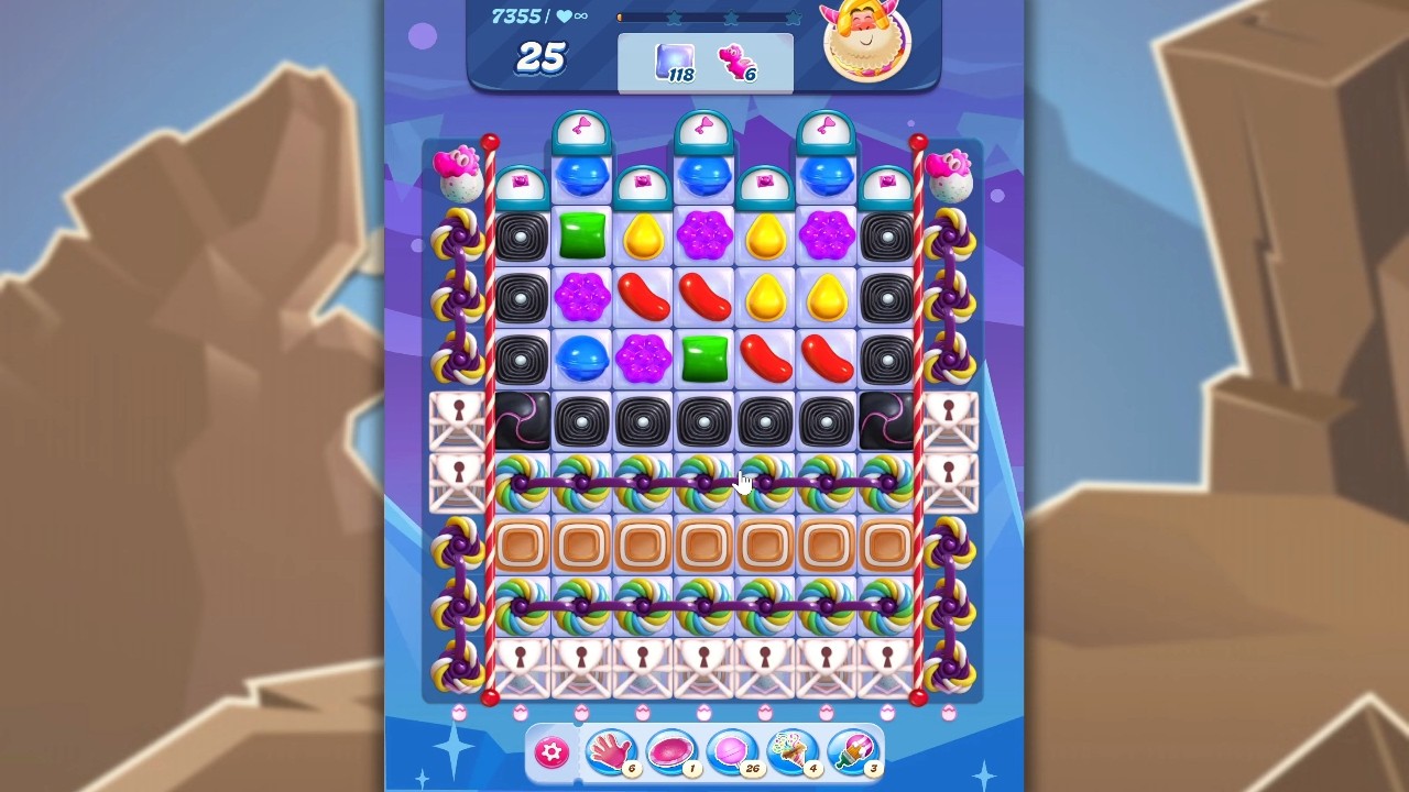 Candy Crush Saga LEVEL 7355 NO BOOSTERS (new version)🐟☑️ background
