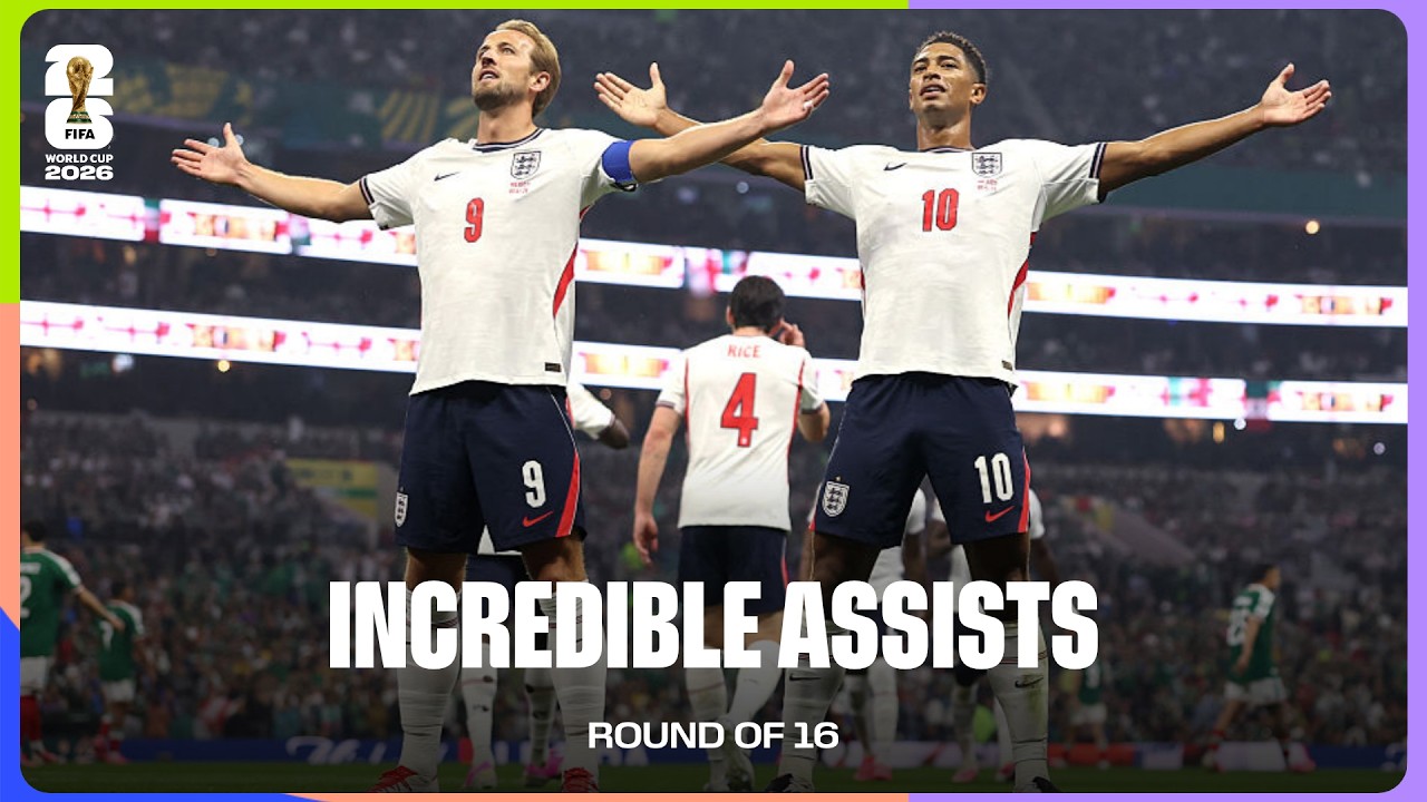 Best Assists | Round Of 16 | FIFA World Cup 2026™ background