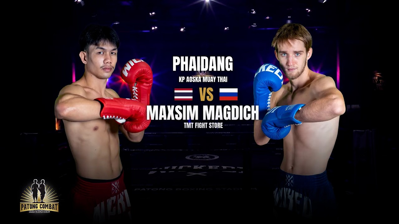 Phaidaeng KP Aoska Muaythai VS Maxsim Magdich TMT Fightstore Patong Combat Wednesday, July 8, 2026 background