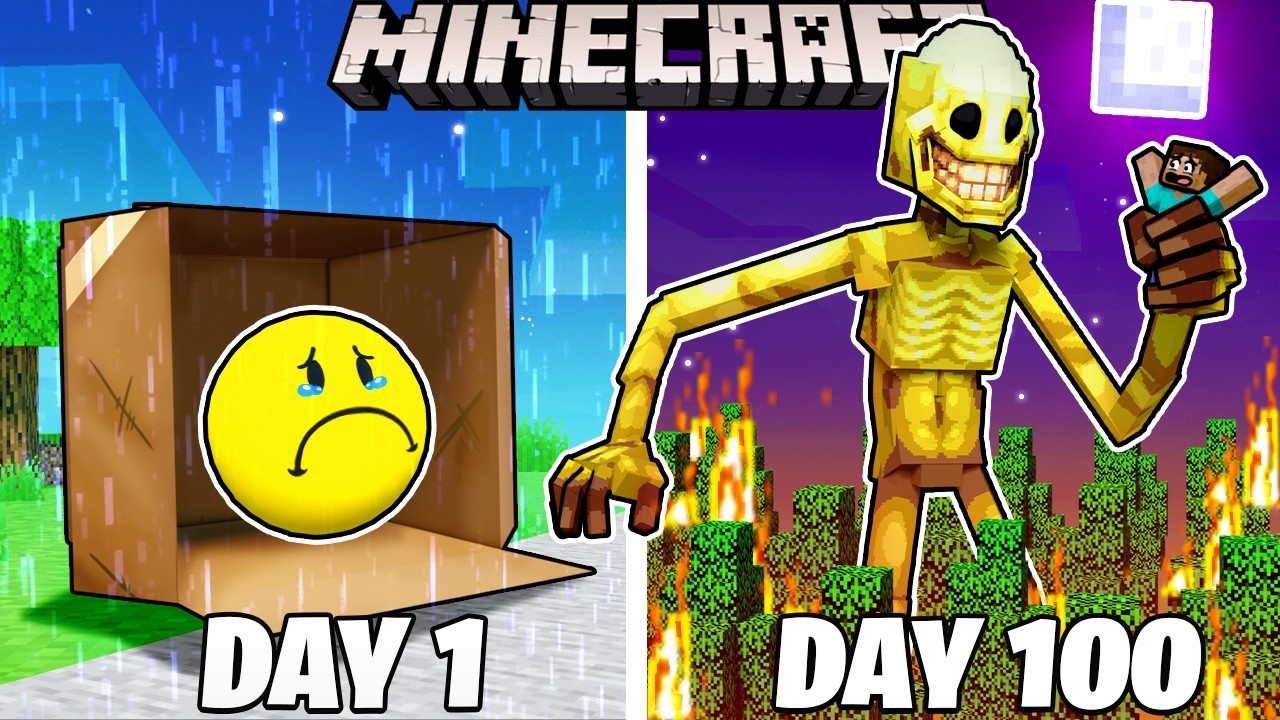 I Survived 100 Days as VERITY in Minecraft! background