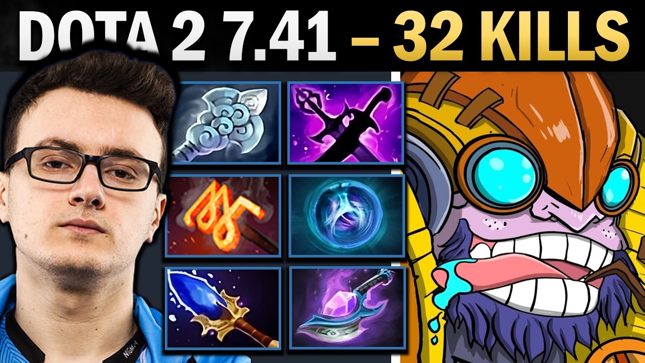 Tinker Dota 2 7.41 with 32 Kills and Windwaker - Dota 2 Gameplay background