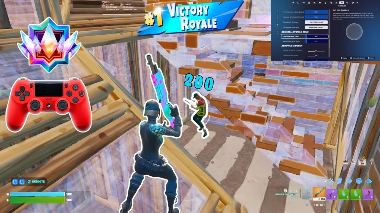 *UPDATE* Best Settings & Sensitivity on Controller π― Fortnite Unreal Reload Gameplay RTX 3050 background