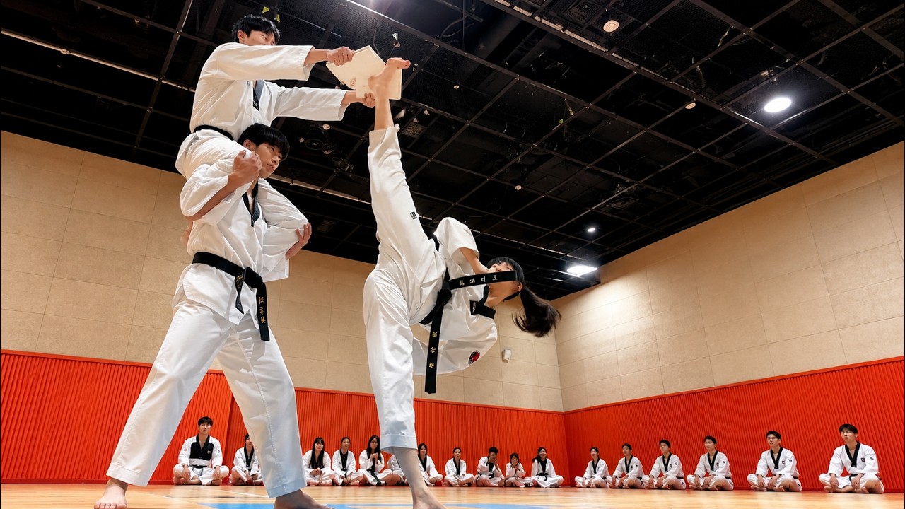 Unbelievable High Kick Accuracy | Taekwondo Skills on Another Level background
