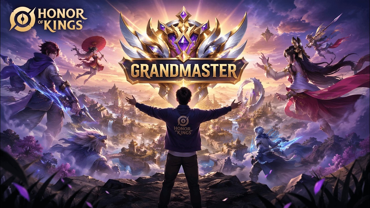 Honor of Kings - Grandmaster Push with Lunađ„°#HOK #honorofkings #hoklive background