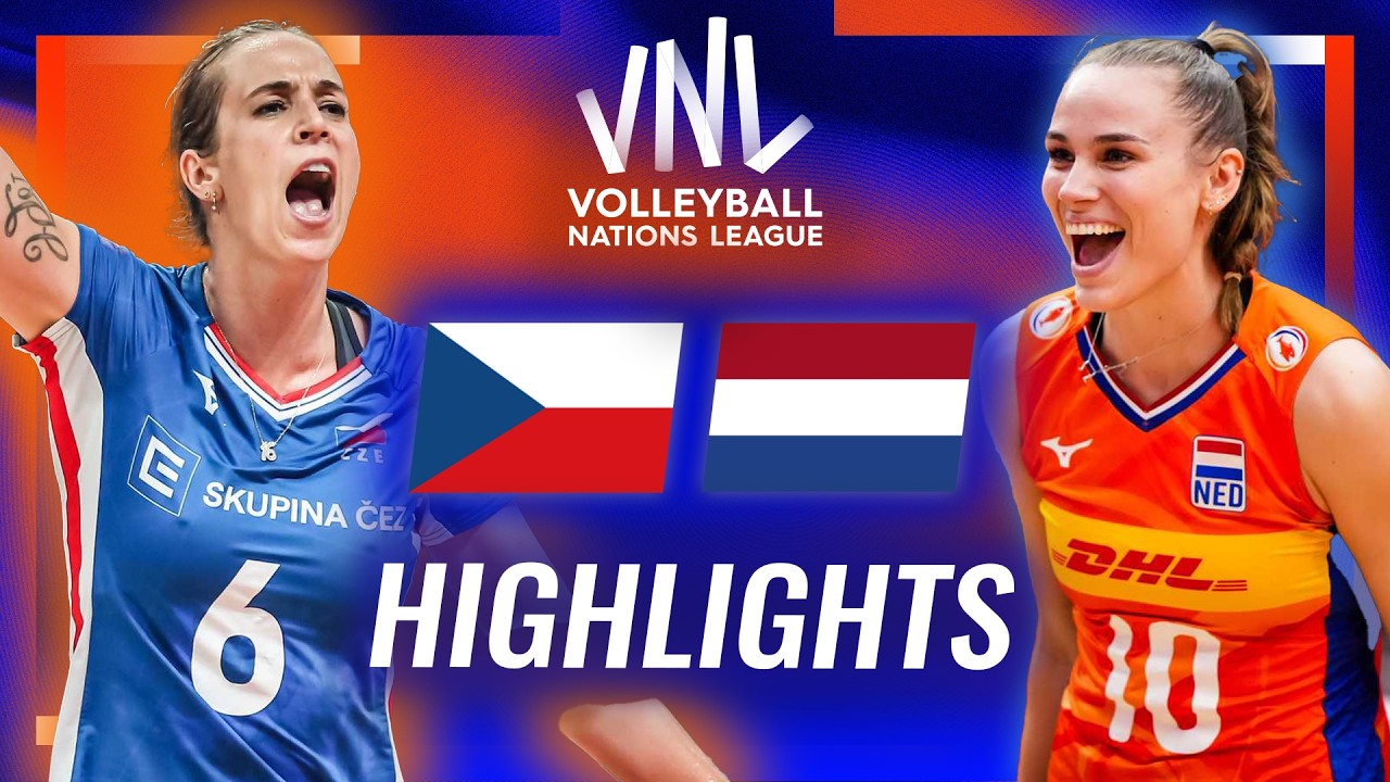 Czechia ЁЯЗиЁЯЗ┐ vs. Netherlands ЁЯЗ│ЁЯЗ▒ - Highlights | Week 3 | Women's VNL 2026 background