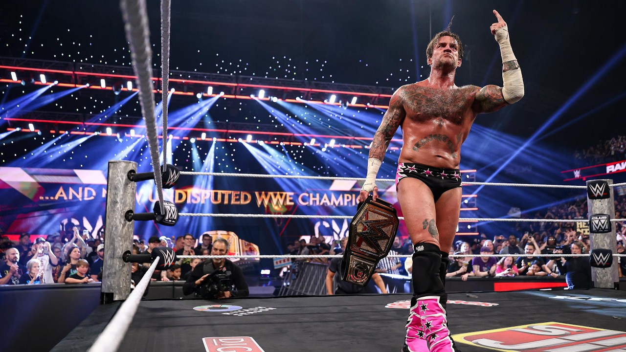 Breaking news ; CM Punk replaces Cody Rhodes in WWE title match against Sami Zayn 2026 raw background