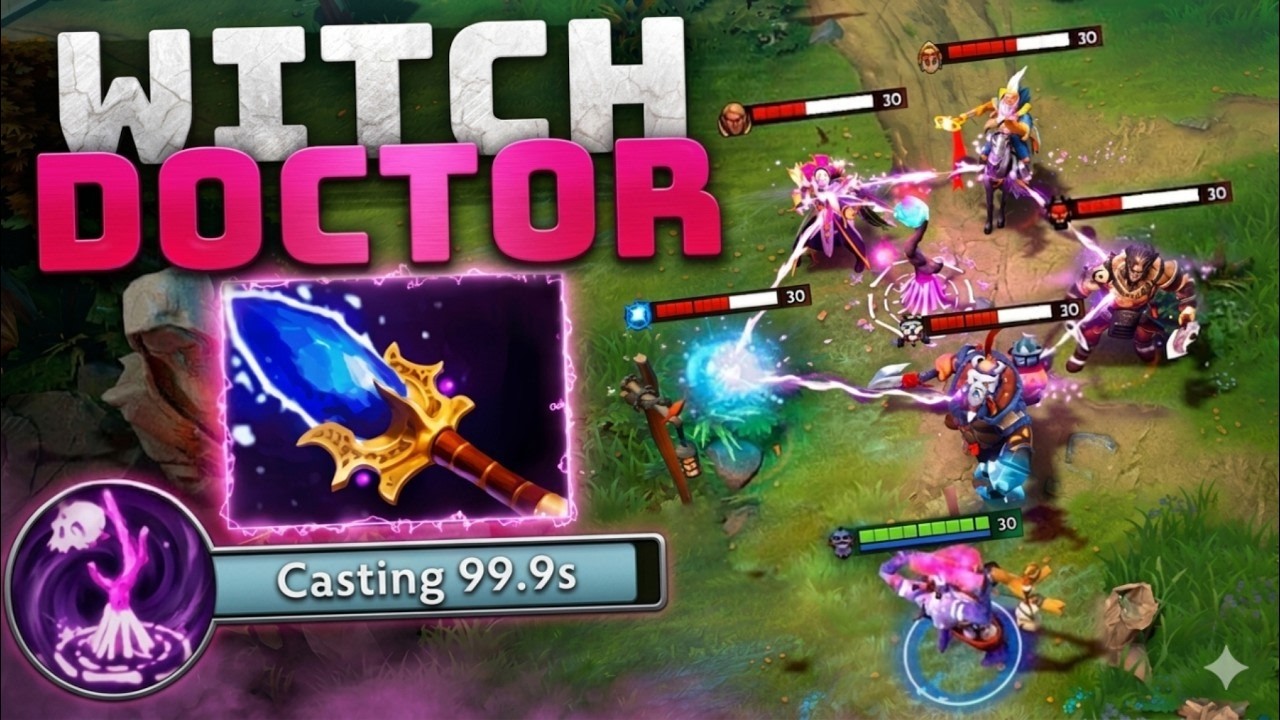 63 Kills Witch Doctor Infinite x2 Death Ward 7.41d🔥🔥🔥Insane Damage | Dota 2 Gameplay background