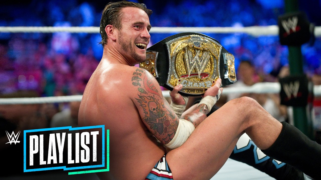 Every CM Punk WWE Title win: WWE Playlist background