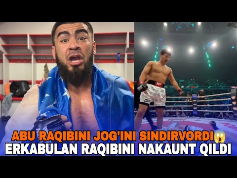 MMA! GODL AKASI ABU RAQIBINI JOG'INI SINDIRVORDI 😱 ERKABULAN RAQIBINI NAKAUNT QILDI! background