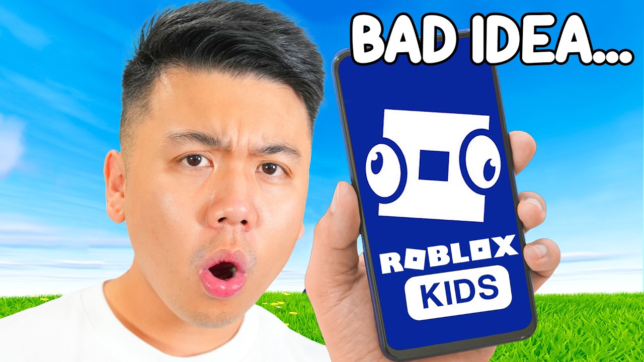 I Tried Roblox Kids... background