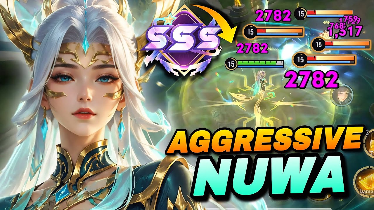 CHINA NUWA AGGRESSIVE MIDLANE GAMEPLAY BURSTING ENEMIES WITH THIS OP BUILD! | HONOR OF KINGS background