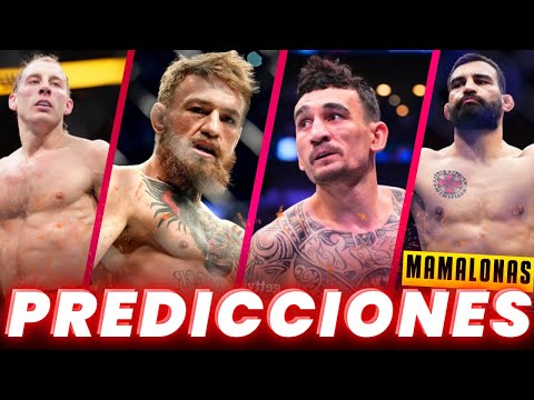 UFC 329🤑 PREDICCIONES MAMALONAS 🤑 // McGregor vs Holloway 2 backdrop