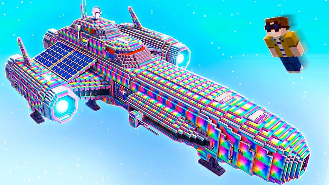 PAT BAUT das SICHERSTE AVARITIA RAUMSCHIFF in Minecraft background