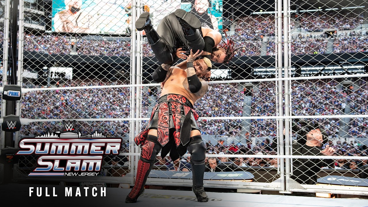 FULL MATCH: Solo Sikoa vs. Jacob Fatu | United States Title Steel Cage Match: SummerSlam 2025 background