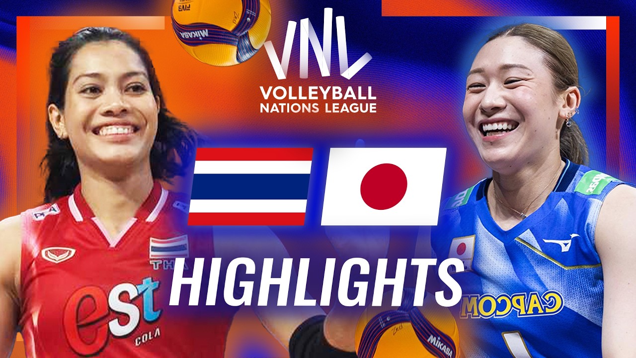 Japan π―π΅ vs. Thailand πΉπ - Highlights | Week 3 | Women's VNL 2026 background