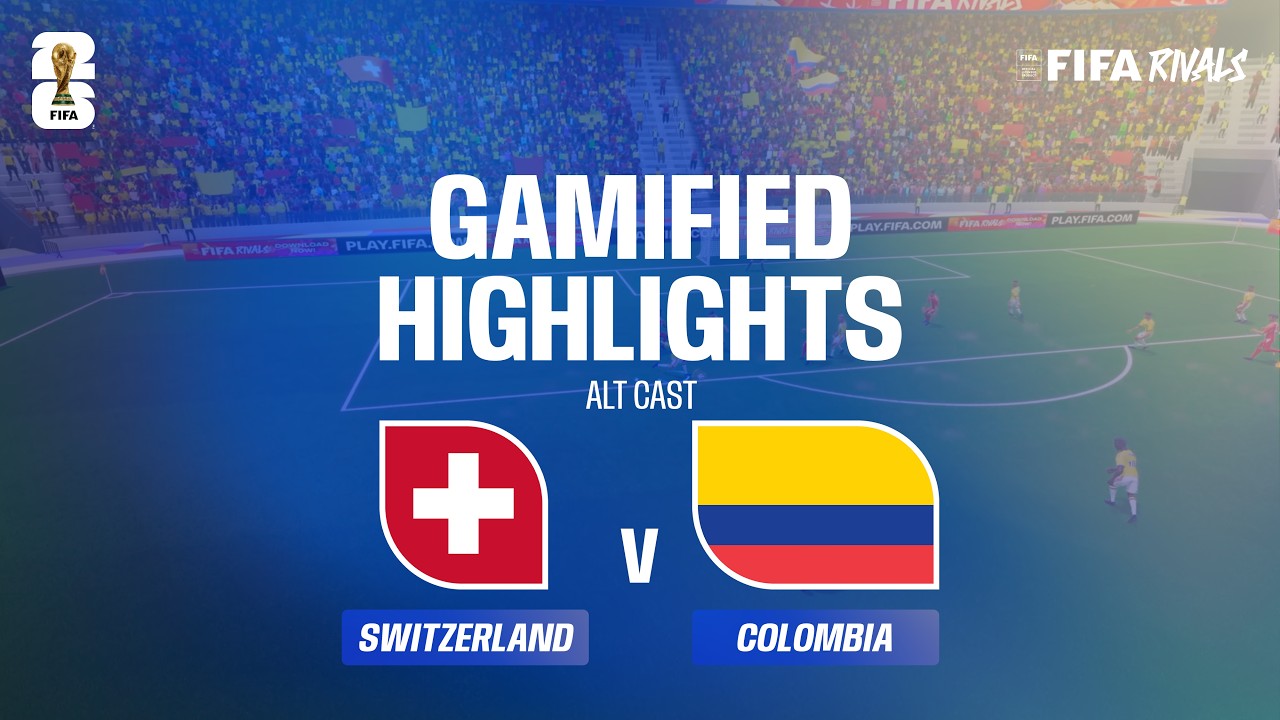 Alt Cast Highlights: Switzerland v Colombia | FIFA World Cup 2026™ background
