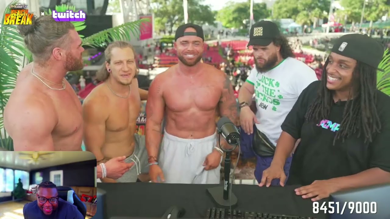 AGENT 00 INTERVIEWS AEW WRESTLERS ON TWITCH (REACTION) background