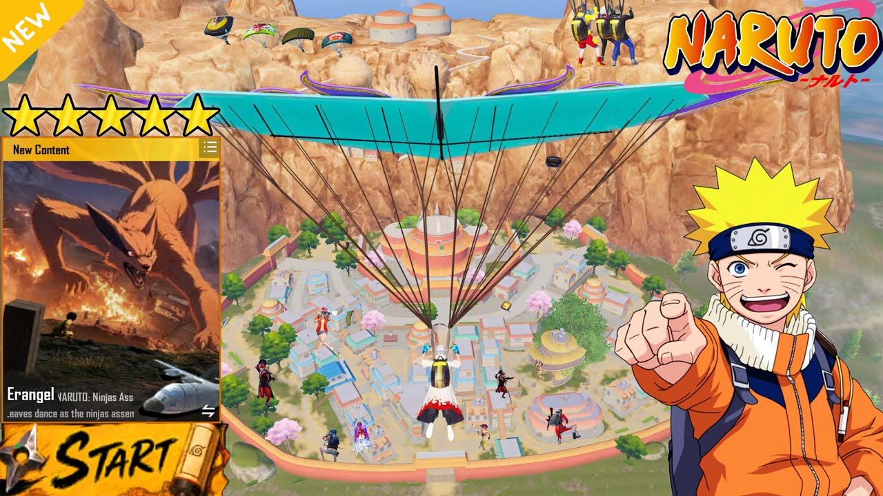 Wow!!đ NEW UPDATE 4.5 NARUTO MODE | NEW FEATURES NEW MODE GAMEPLAY đ„ PUBG Mobile | BGMI backdrop