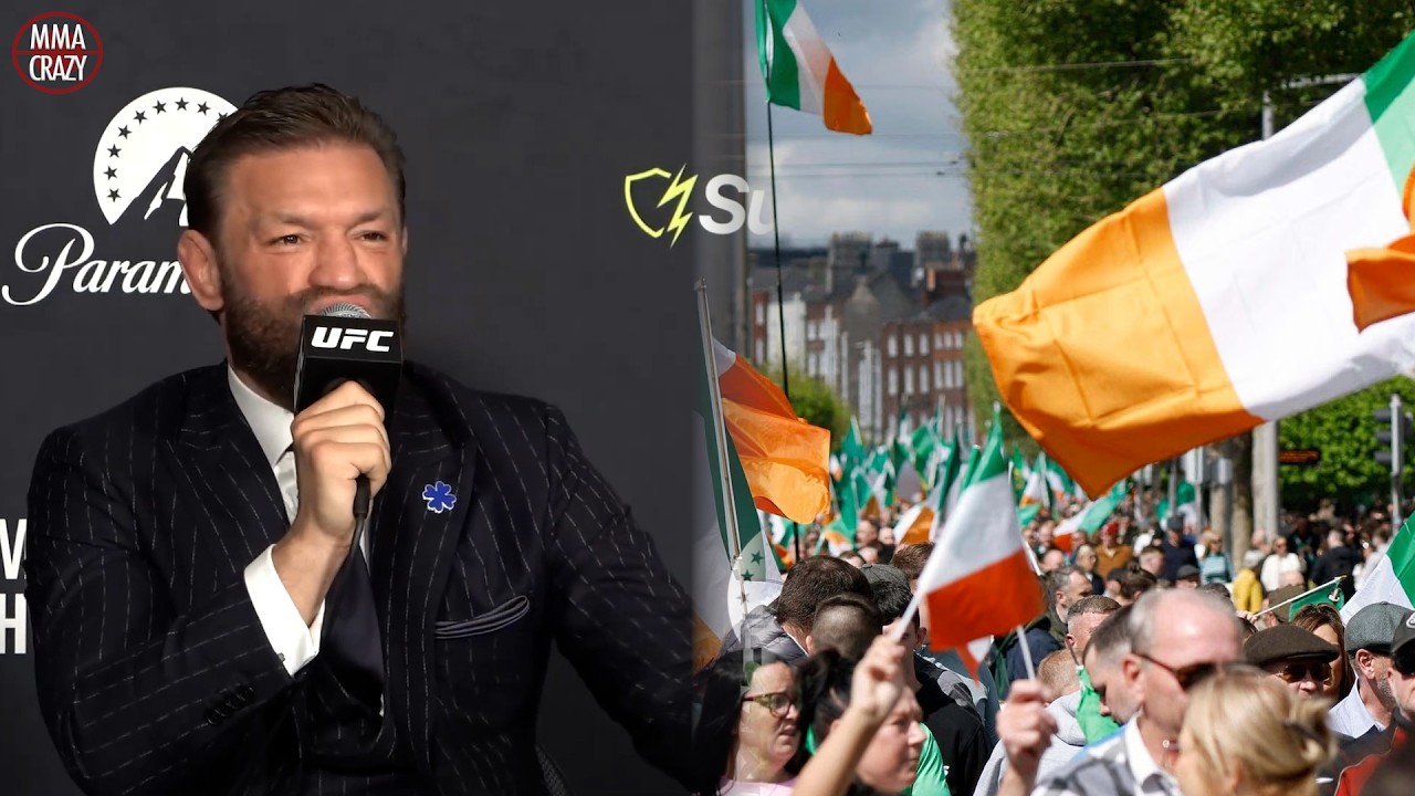 Conor McGregor goes on Political RANT over Immigration in Ireland background