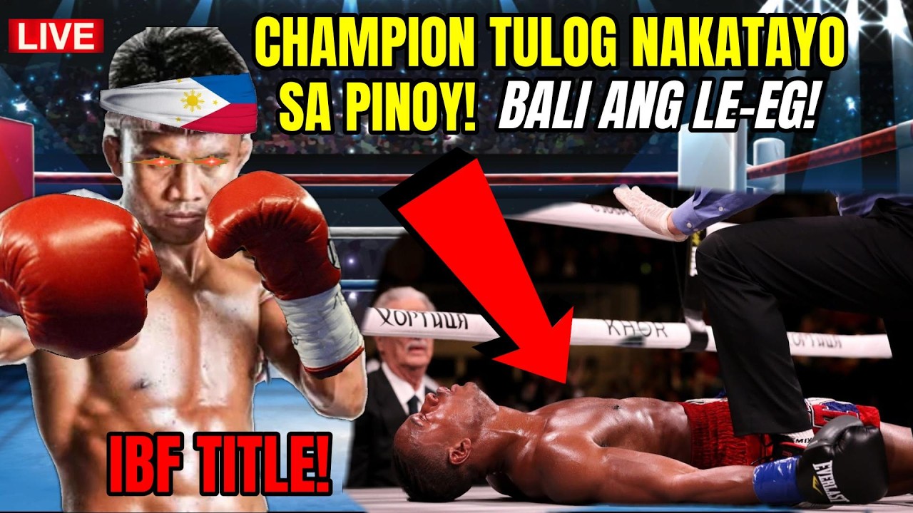 CHAMPION TULOG NAKATAYO SA PINOY BALI LE-EG! IBF TITLE FIGHT! background