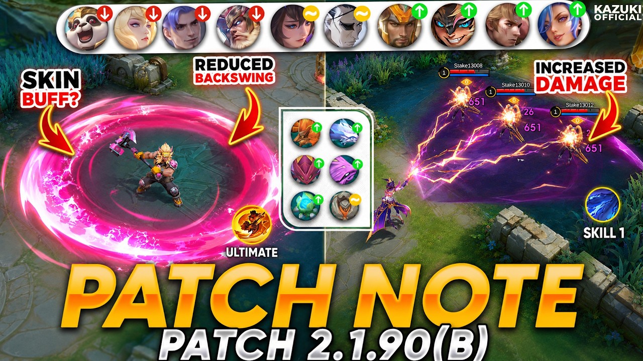 BIG UPDATE IS HERE | 10 HEROES BUFF/NERF | NEW JUNGLE CREEPS UPDATE | & MANY MORE background