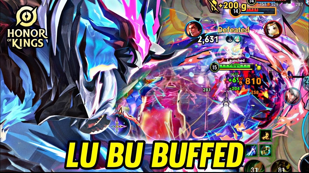 HOK : LU BU BUFFED NEW PATCH - HONOR OF KINGS background